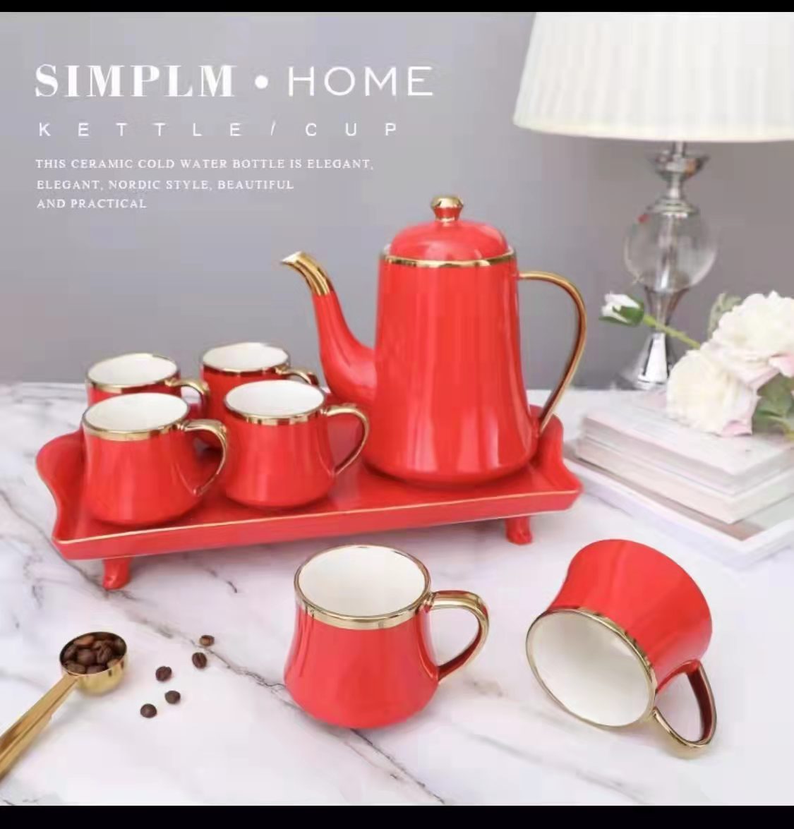 Jingdezhen Ceramic Coffee Cup Set Teapot Set European Water Set Afternoon Tea Cup undefined