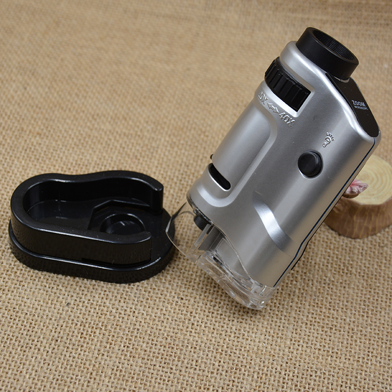 "20-40x microscope magnifying glass with light, office and educational one-piece consignment, 10081-8 details Picture