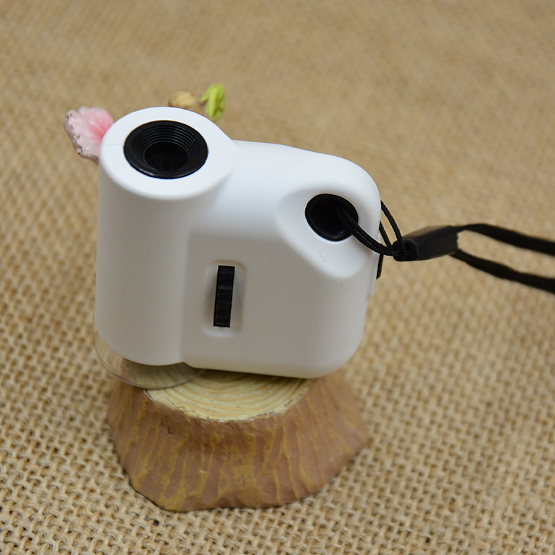 Jinghui Factory Direct sales mini Creative high-power portable microscope LED light 7004C magnifying glass details Picture