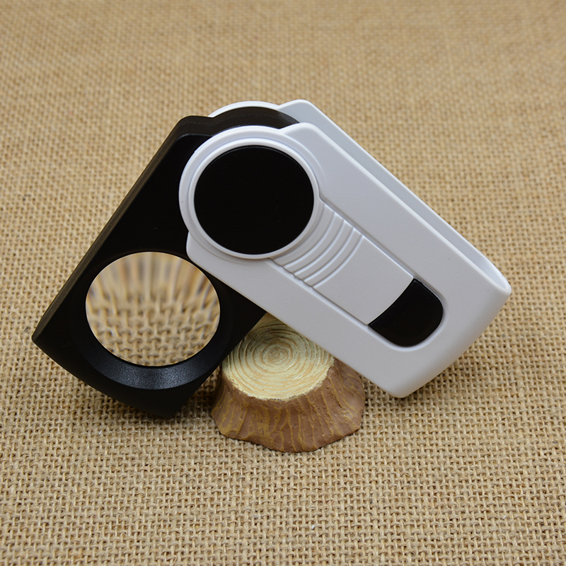 Mobile phone model folding rotating magnifying glass Reading magnifying glass with light 518B details Picture