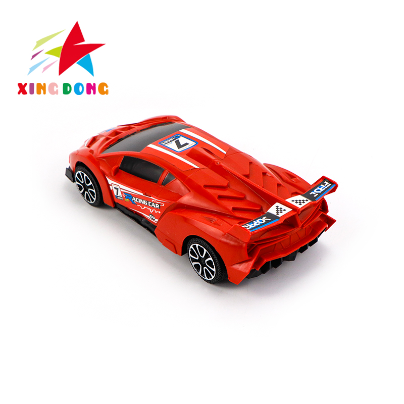 Children's toys, inertial cars, Lamborghini red and blue coasters, street toys Application Scenario