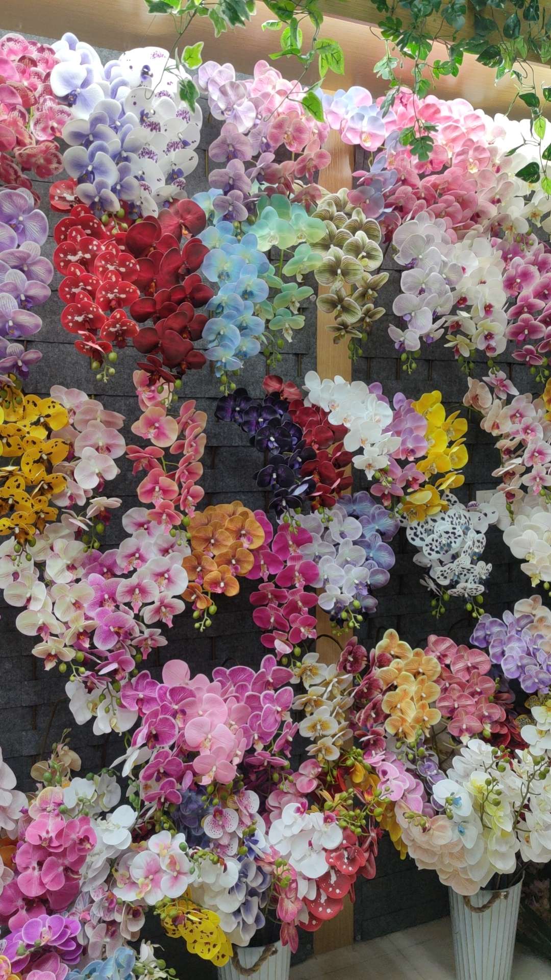Factory direct sales, artificial flowers, potted plants, bunches, fences, lawns, soft hangings, vines detail image 13