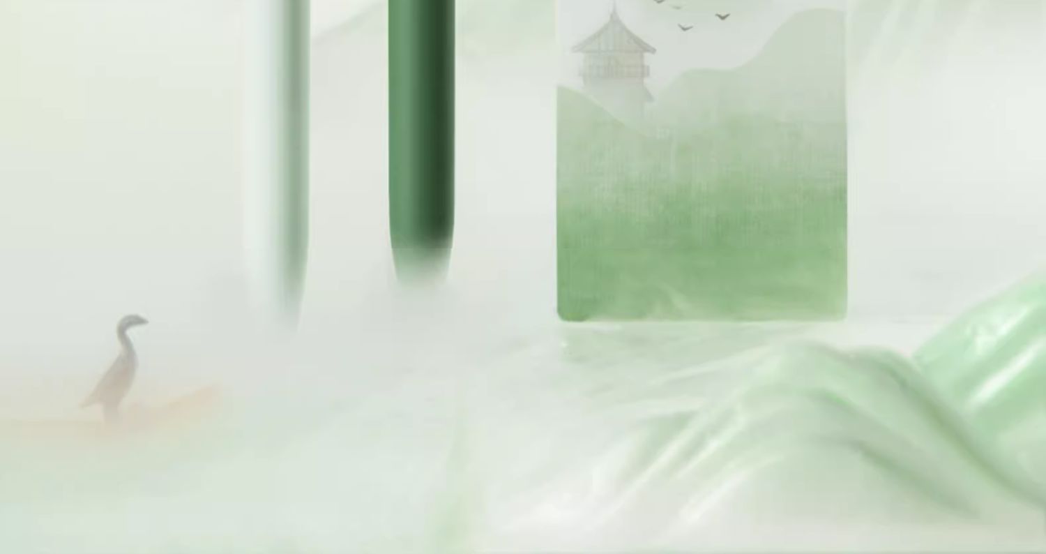 kaco点途碧波西子中性笔套装中国风含黑芯两支书签一张0.5浅墨绿色按动水笔学生考试速干笔低重心金属配重详情2