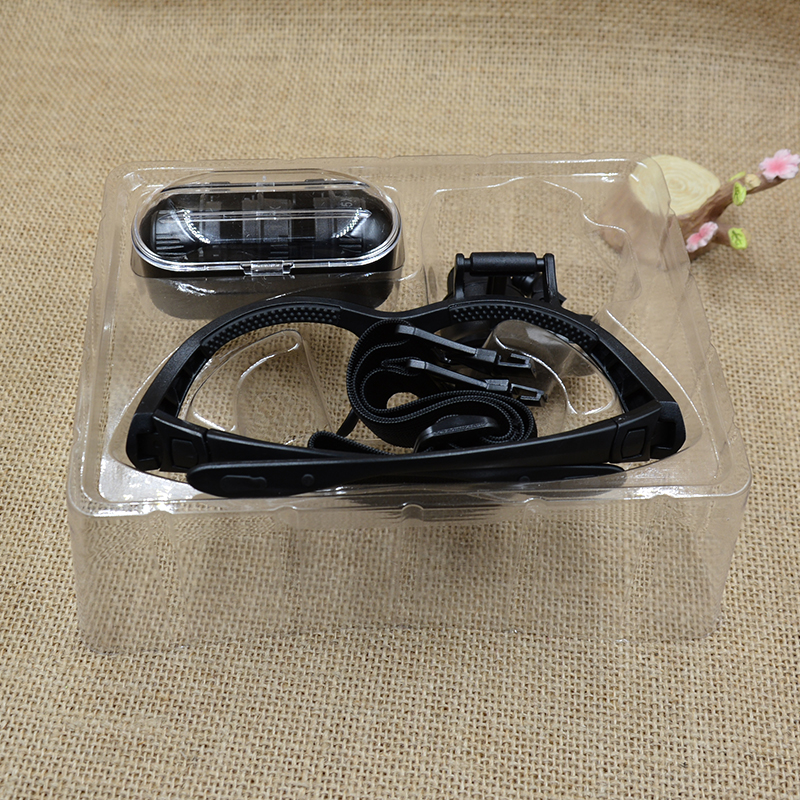 Yiwu Jinghui Factory Direct Sales 9892F high-power multi-lens replaceable monocular glasses, watch electronic repair, reading, jewelry appraisal, antique and jade, LED lamp magnifying glass Specification image