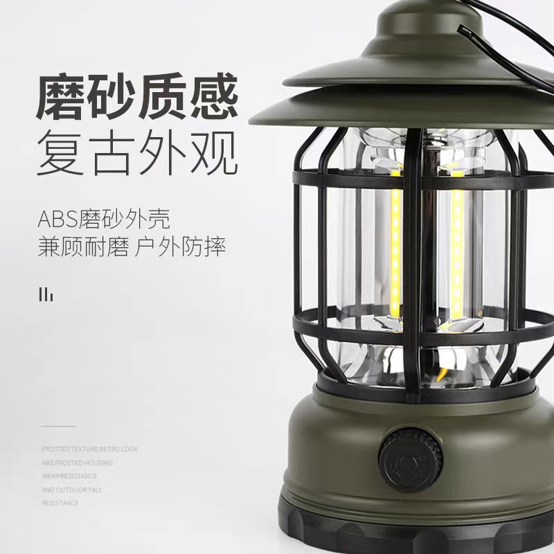户外露营灯/照明灯马灯/复古挂式提灯白底实物图