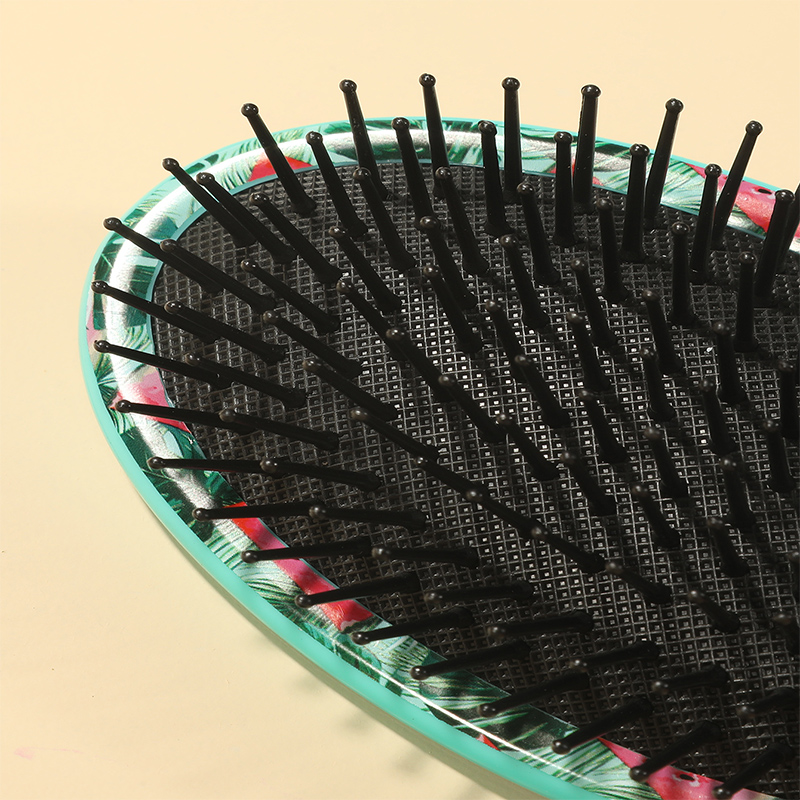 Printed airbag massage comb, a cute and cute hair straightening airbag comb for home use Item Picture