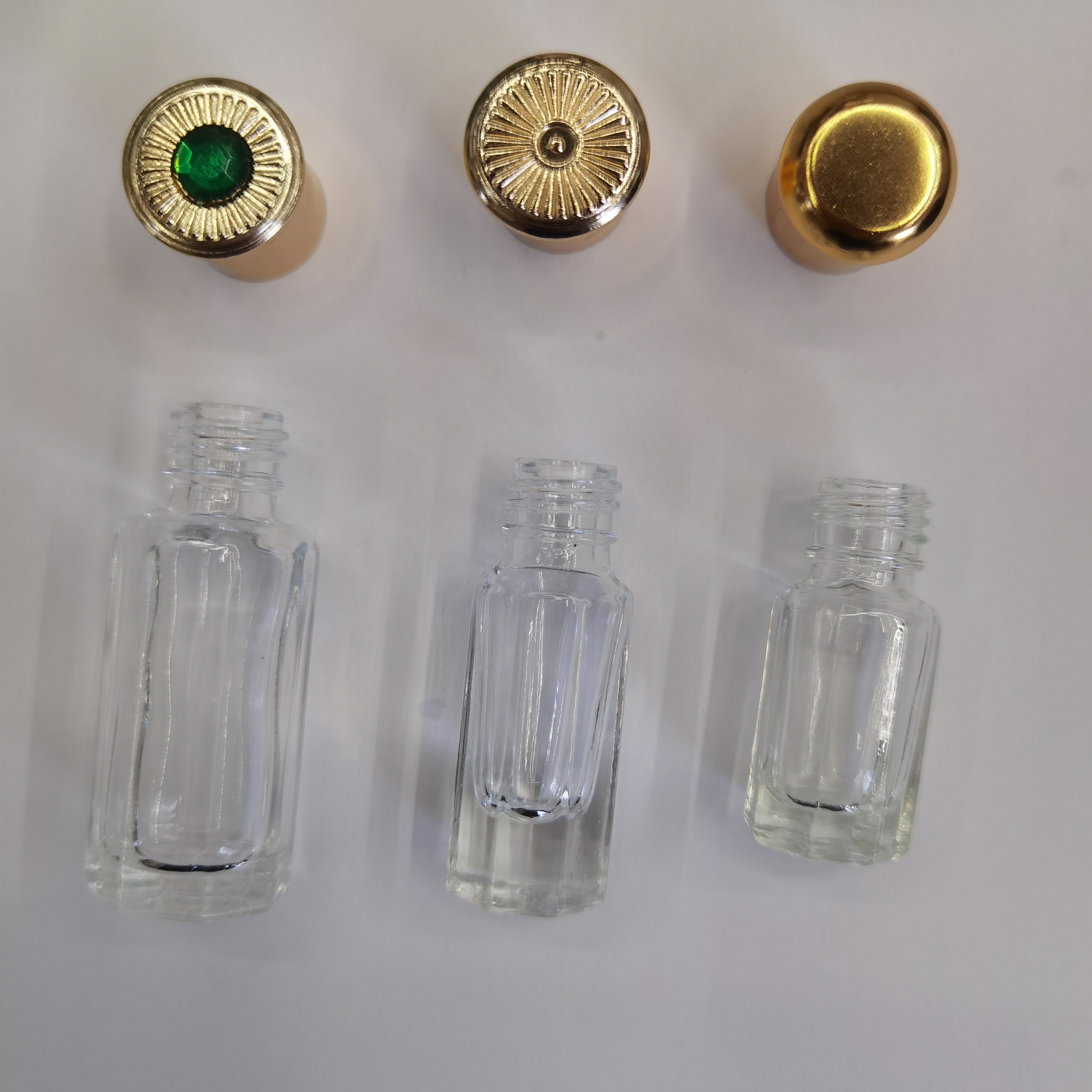 香水瓶小八角瓶三种盖子可配多种规格细高版详情图2