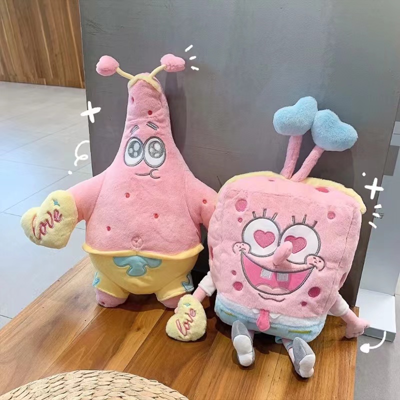 海绵宝宝公仔超大号粉色派大星玩偶毛绒娃娃睡觉抱送女友生日礼物秀绒玩具批发详情1