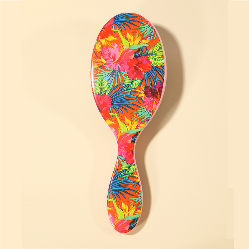 Printed airbag massage comb, a cute and cute hair straightening airbag comb for home use details Picture