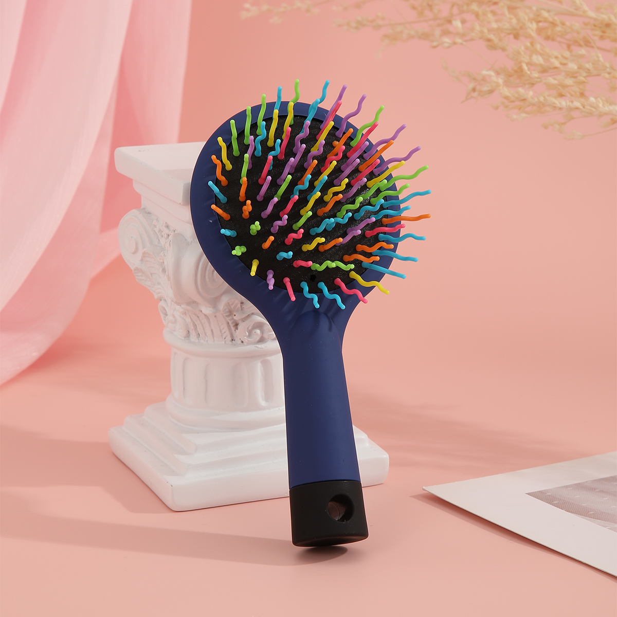 Hairdressing air cushion comb, rainbow comb, makeup comb, anti-static air cushion comb, portable massage comb details Picture