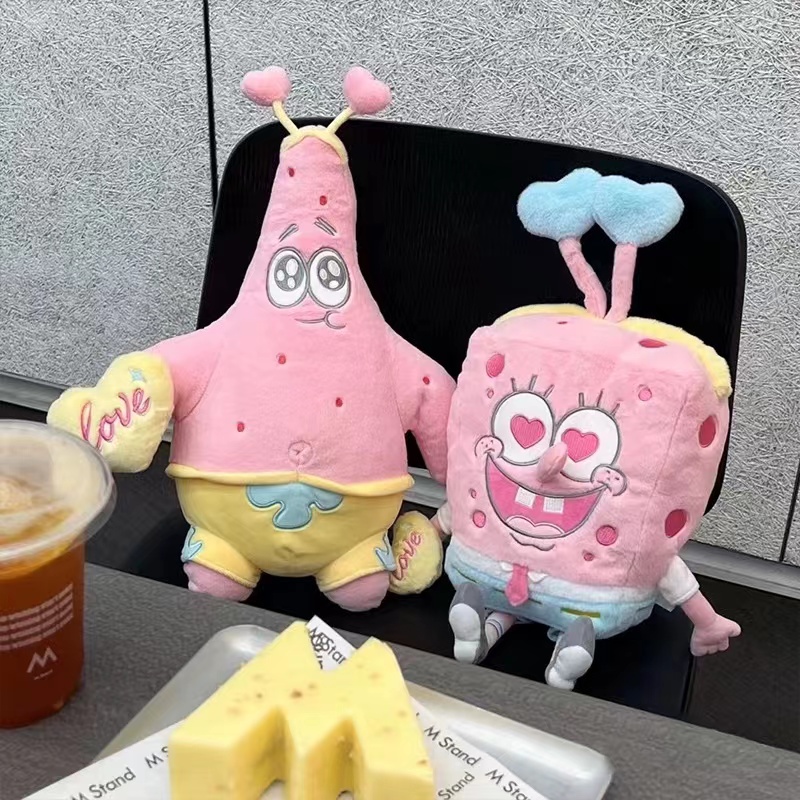 海绵宝宝公仔超大号粉色派大星玩偶毛绒娃娃睡觉抱送女友生日礼物秀绒玩具批发详情2