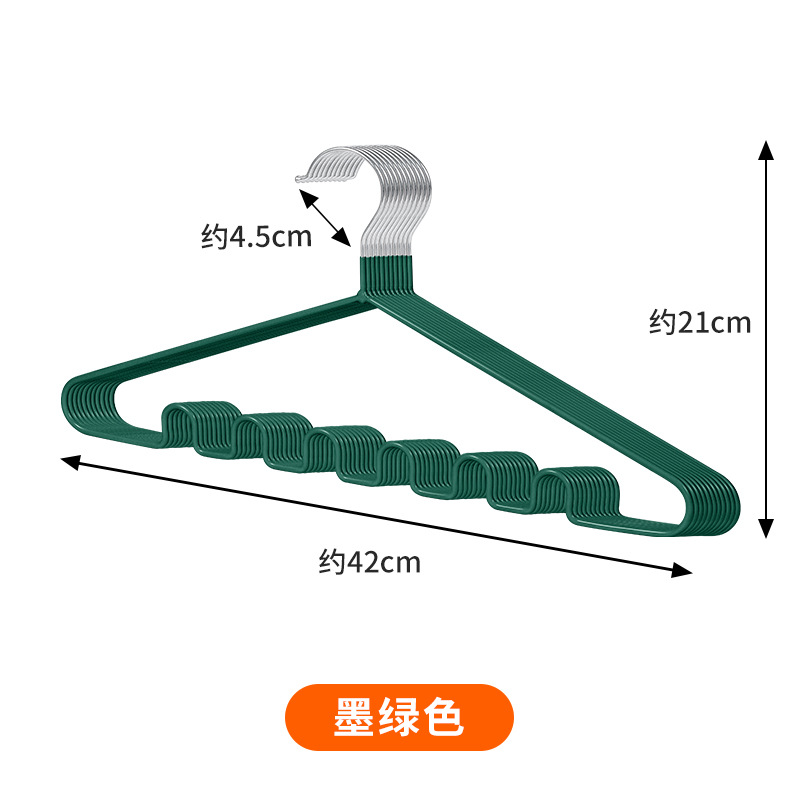 纳米浸塑波浪衣架详情16