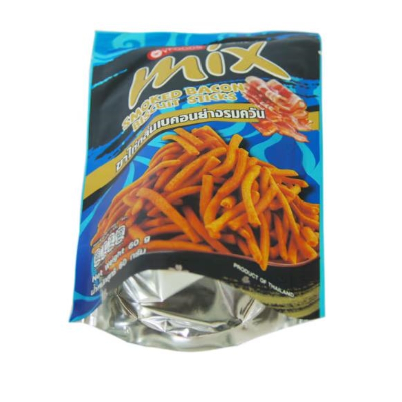 Thailand Imported Vfoods Mix Flavor Crispy Bar 60G~75G Smoked Meat Nori And Other Multi-Flavor 48 Bags * Box Imported Crispy Bar Snack Puffed Food Leisure Zero Application Scenario