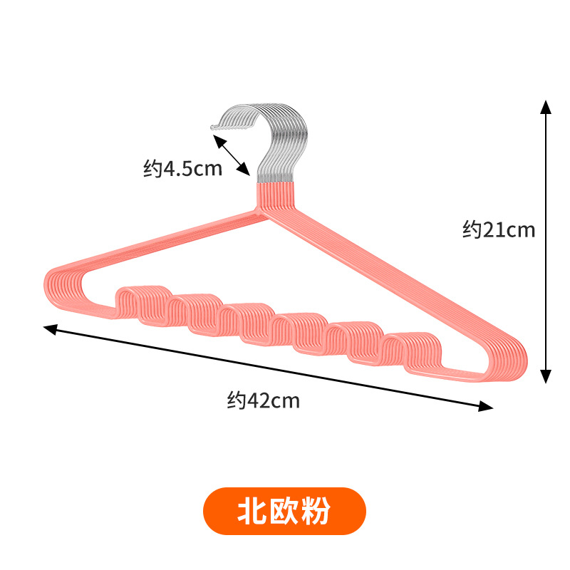 纳米浸塑波浪衣架详情14