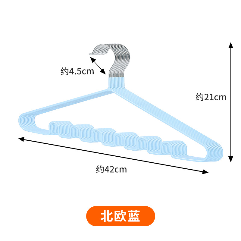 纳米浸塑波浪衣架详情15