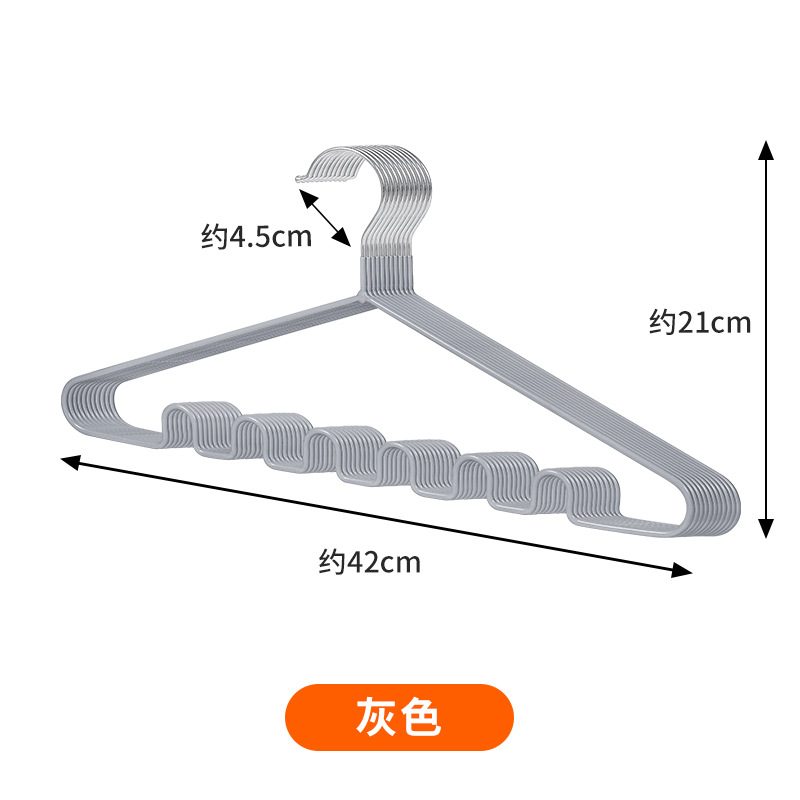 纳米浸塑波浪衣架详情17