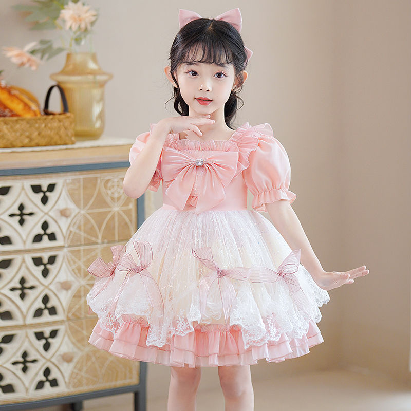蓬蓬裙女童超仙2023年新款洋气儿童夏季洛丽塔蓬蓬裙儿童女孩裙子