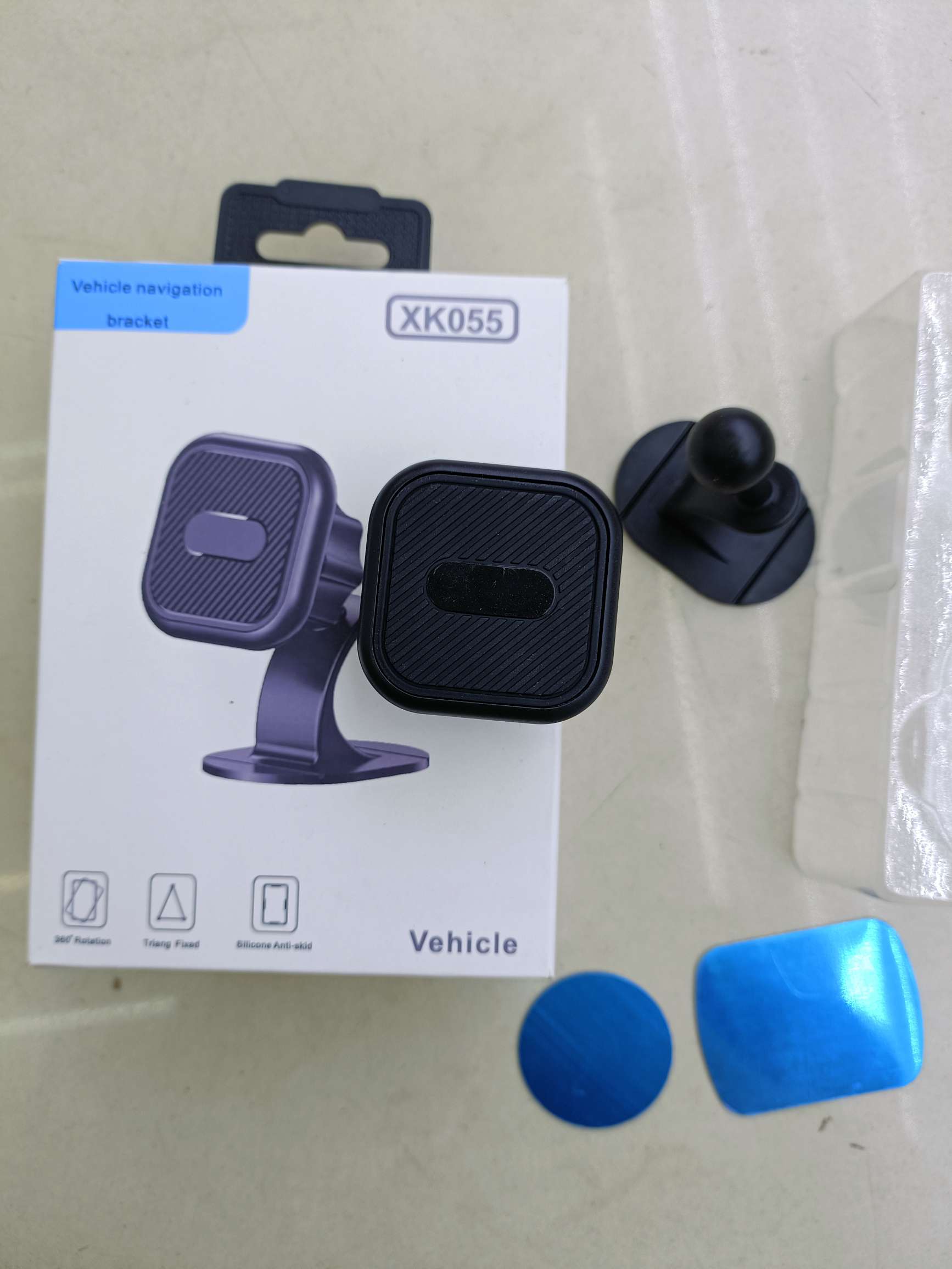 椭圆形碳纤维纹路磁吸粘贴车载手机支架/方形斜条纹磁吸粘贴支架/长方形磁吸粘贴手机支架/圆形磁吸粘贴支架 车载支架磁吸支架详情图9