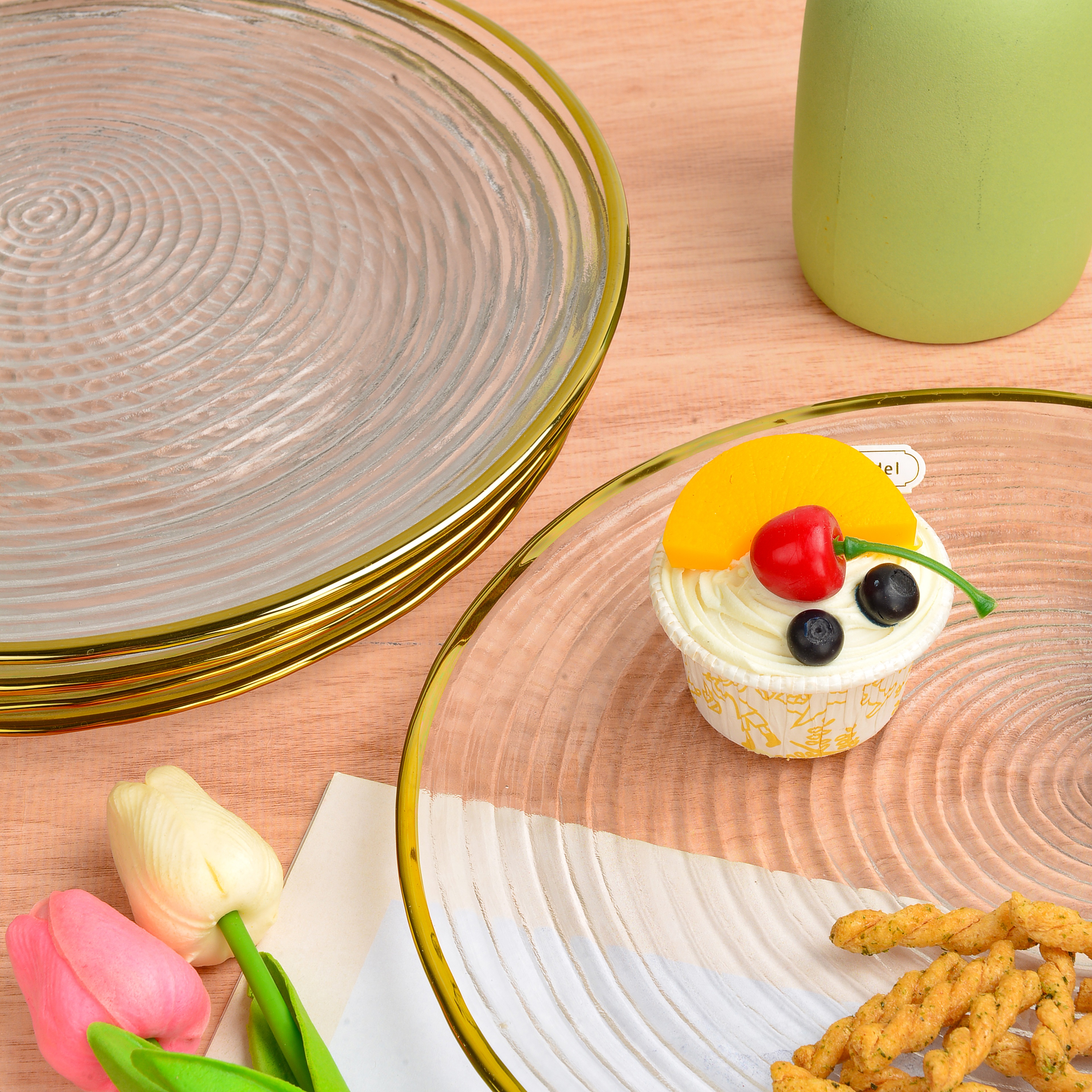 玻璃盘/盘子/果盘细节图