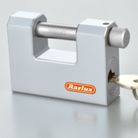 Rarlux70-100mm高安全铁体实心挂锁镀表面重型矩形铁挂锁