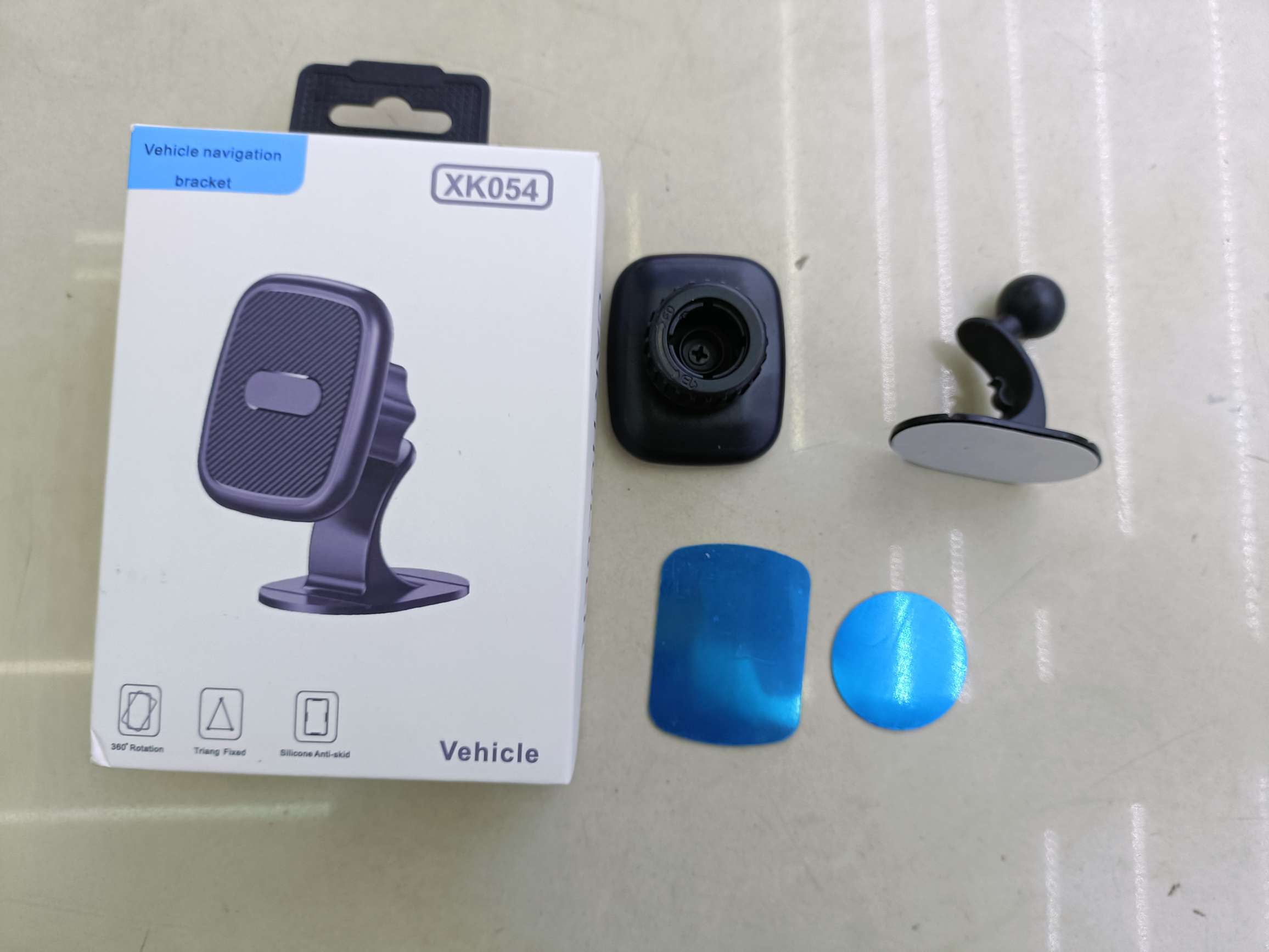 椭圆形碳纤维纹路磁吸粘贴车载手机支架/方形斜条纹磁吸粘贴支架/长方形磁吸粘贴手机支架/圆形磁吸粘贴支架 车载支架磁吸支架详情图3