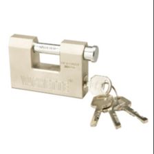 Rarlux重型钢卸扣实心挂锁D型加拿大矩形黄铜挂锁