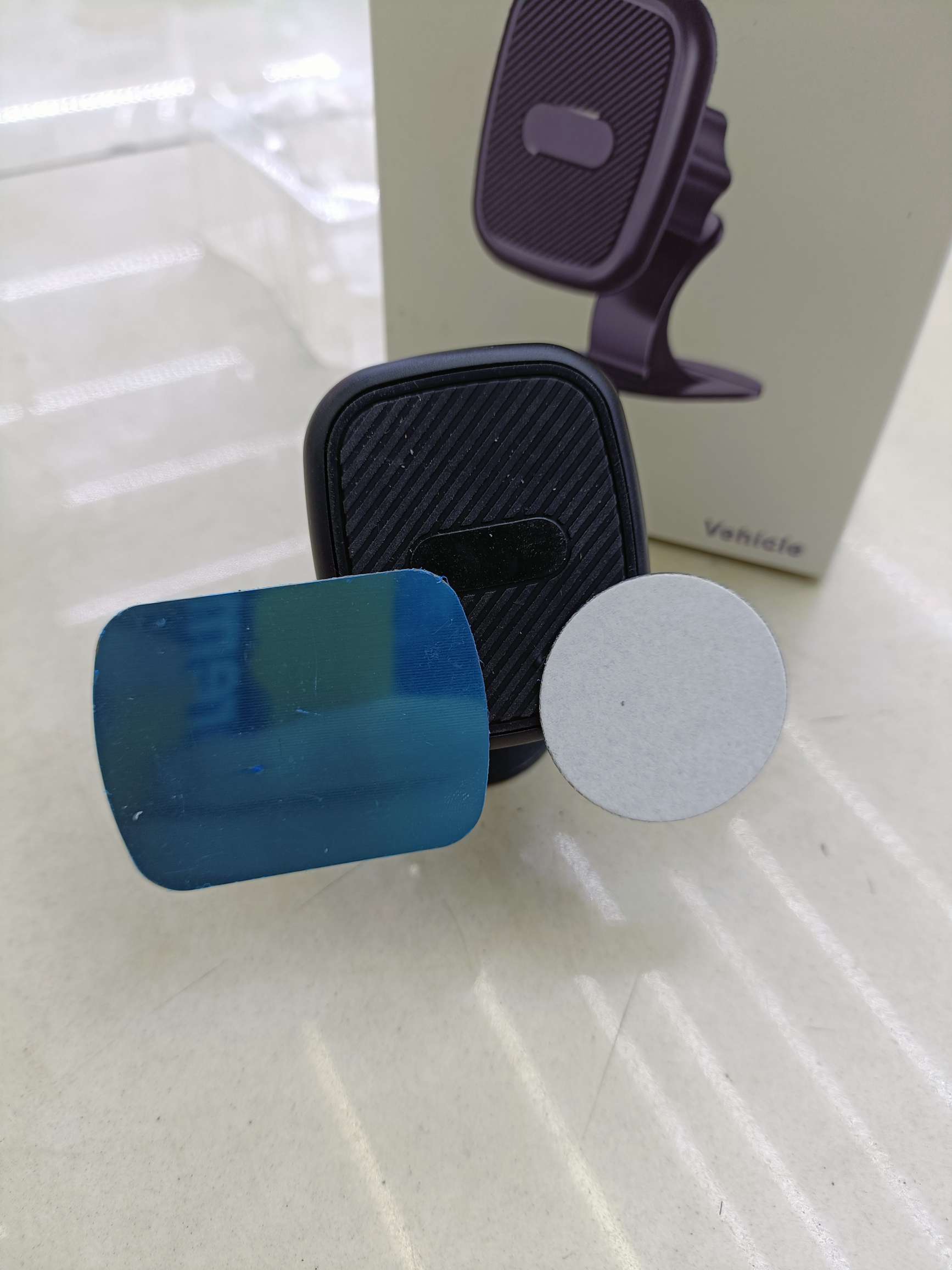 椭圆形碳纤维纹路磁吸粘贴车载手机支架/方形斜条纹磁吸粘贴支架/长方形磁吸粘贴手机支架/圆形磁吸粘贴支架 车载支架磁吸支架详情图7