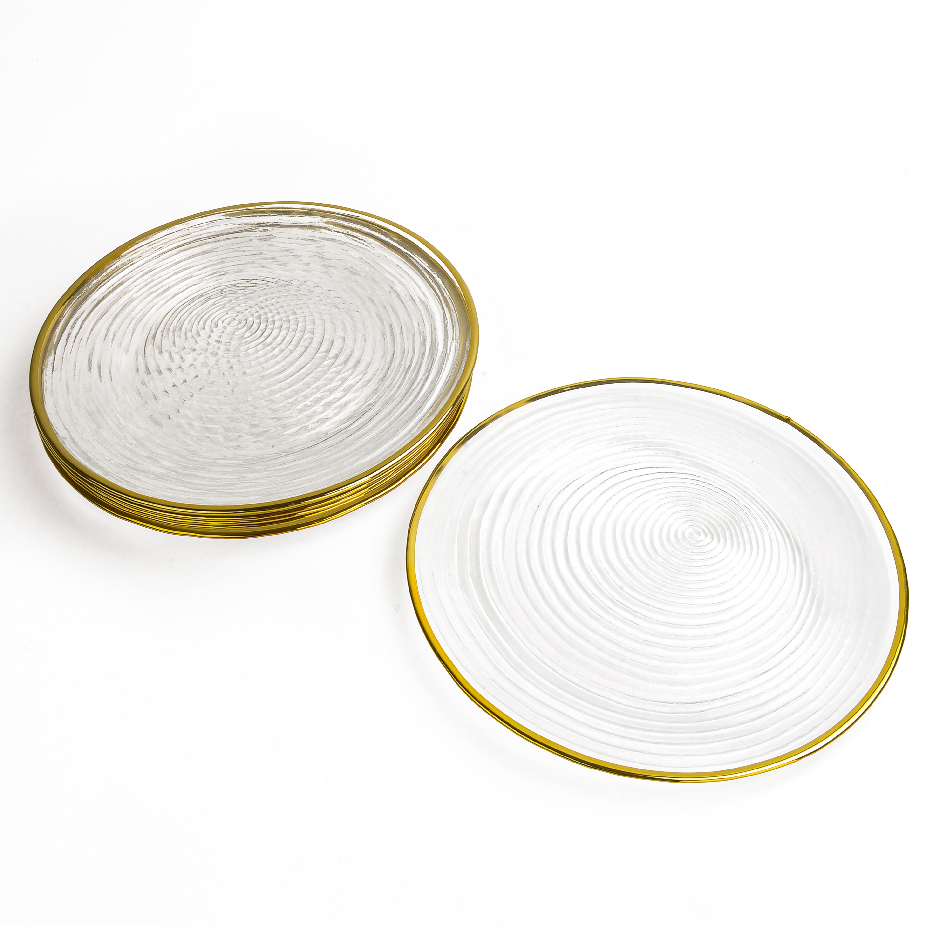 玻璃盘/盘子/果盘白底实物图