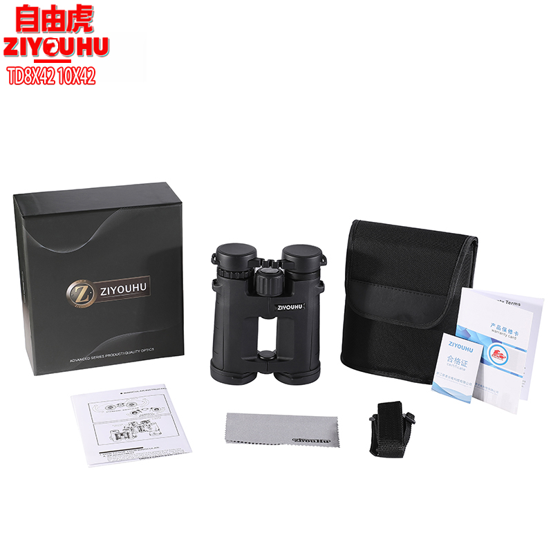 Free Tiger TD8x42 10x42 straight Hollow binoculars wide-field low-light night vision binoculars Item Picture