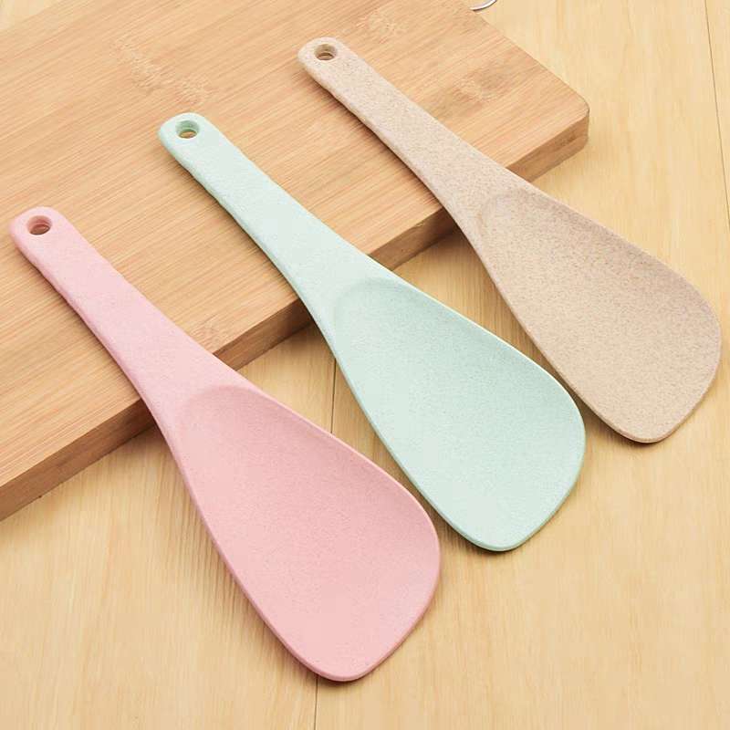 Jiehao long-handled fiber non-stick pan, durable kitchen rice serving spoon detail image 4