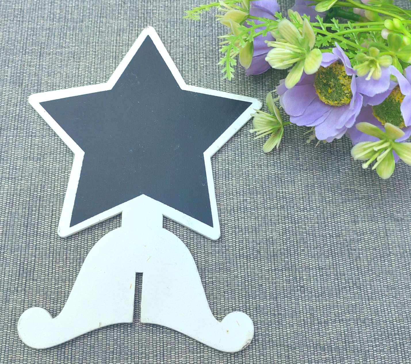 Factory Jiehao directly sells wooden handicrafts such as five-pointed stars, butterflies, various small messages and beautiful blackboards Specification image