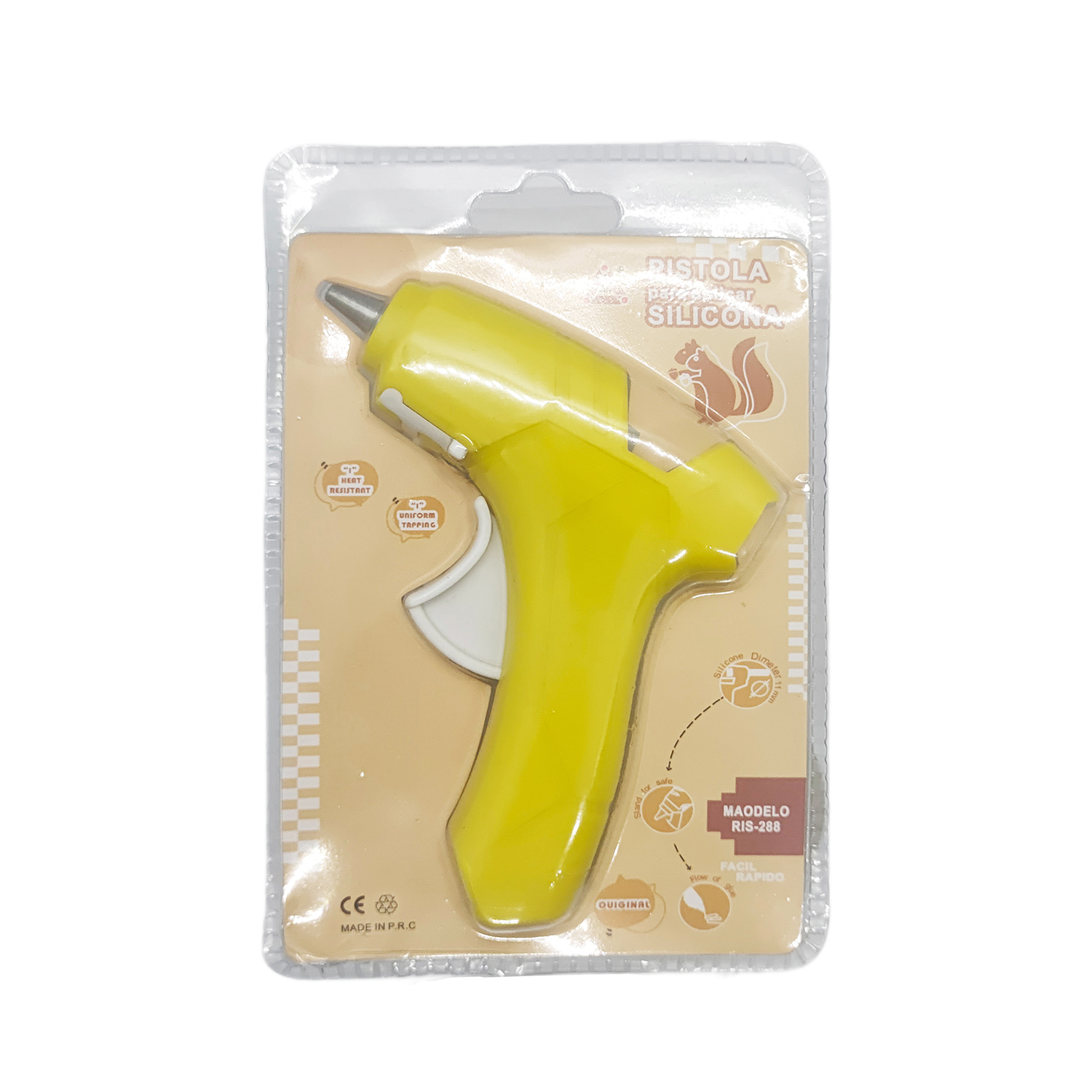 Guke 20W small glue gun available in multiple colors, RIS-288 no-switch hot melt glue gun factory direct sales