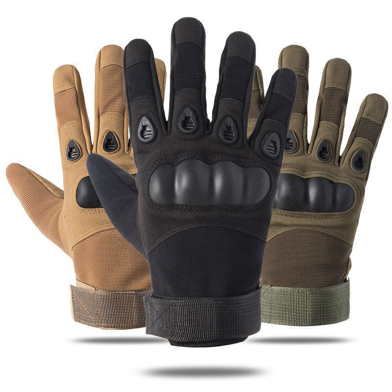 210418 Hard shell long finger gloves Protective shell motorcycle gloves sports riding hard shell gloves single bike bike full finger gloves