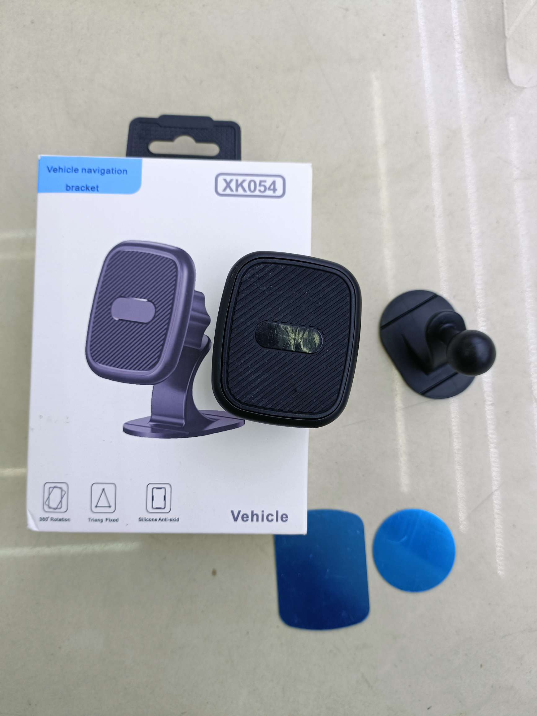 椭圆形碳纤维纹路磁吸粘贴车载手机支架/方形斜条纹磁吸粘贴支架/长方形磁吸粘贴手机支架/圆形磁吸粘贴支架 车载支架磁吸支架详情图4