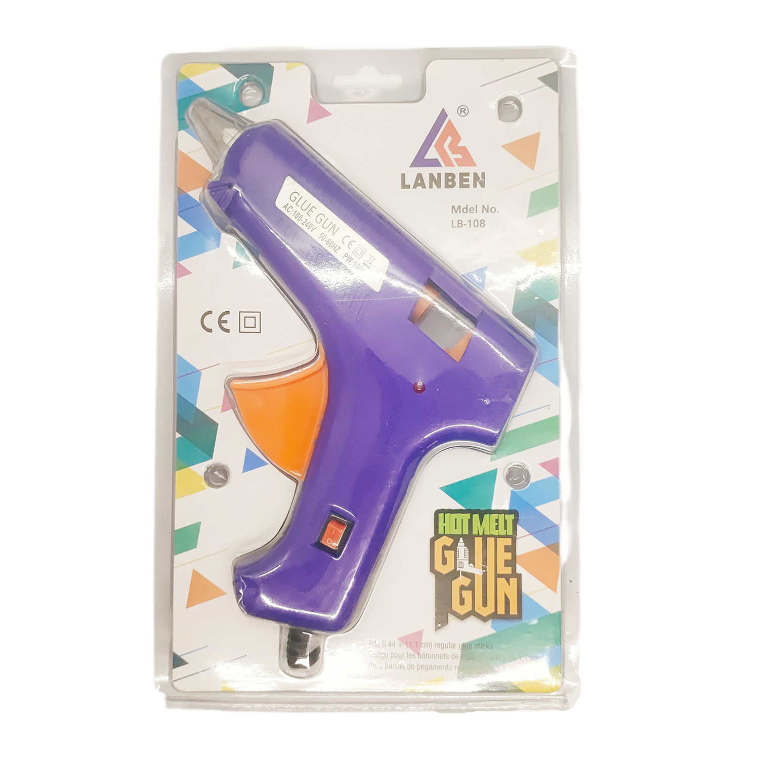 Guke 100W large glue gun 11mm thick glue stick LB-108 hot melt glue gun factory direct sales