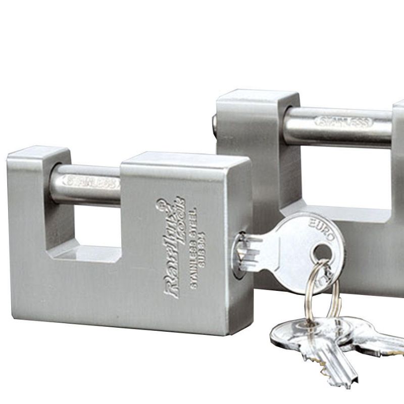 Rarlux最好设计不锈钢挂锁防锈安全防切割矩形挂锁详情图5