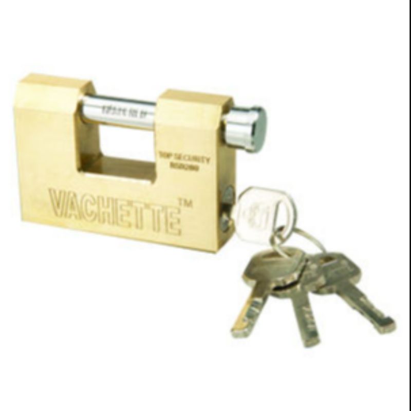 Rarlux重型钢卸扣实心挂锁D型加拿大矩形黄铜挂锁详情图5