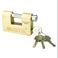 Rarlux/重型钢卸扣/实心挂锁/D型加拿大/矩形黄铜挂锁白底实物图