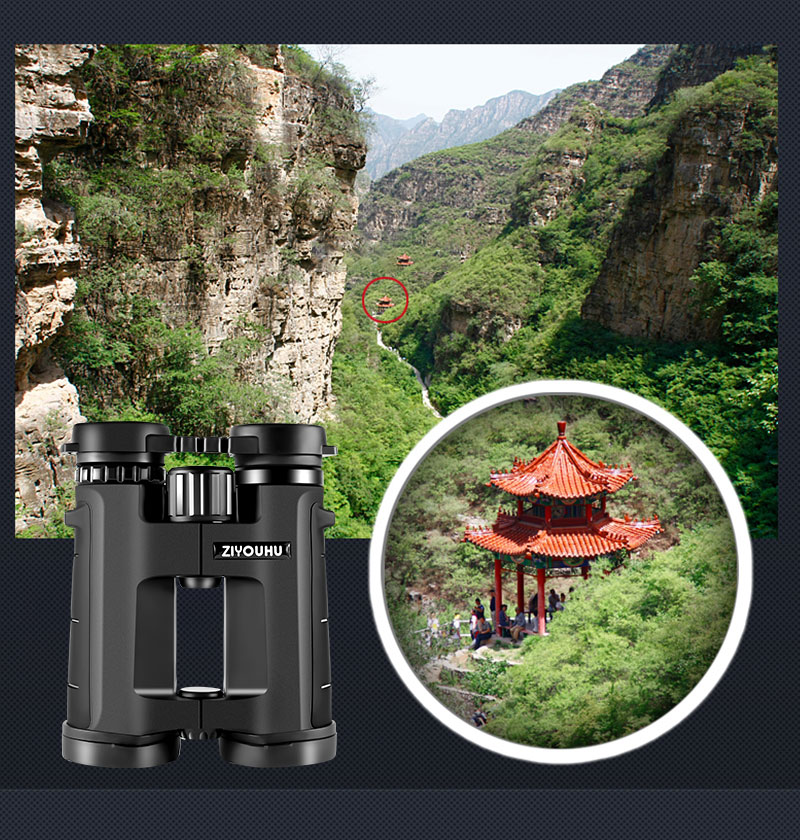 Free Tiger TD8x42 10x42 straight Hollow binoculars wide-field low-light night vision binoculars pic 20