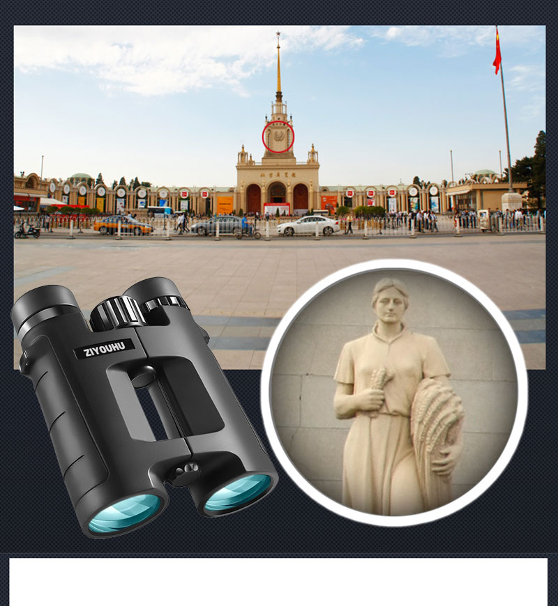 Free Tiger TD8x42 10x42 straight Hollow binoculars wide-field low-light night vision binoculars pic 21