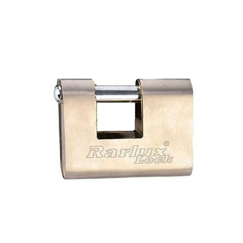 Rarlux 60-90mm高安全性实心挂锁不锈钢铠装铁体矩形挂锁