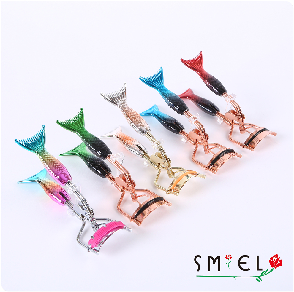 Wholesale of segmented eyelash curler and curling device, stainless steel portable wide-angle long-lasting curling wonder, 90-degree eyelash curling