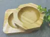 【 Jiehao Bamboo and Wood 】 Custom wholesale of genuine Chinese-style wooden ashtrays made of Nan bamboo in a simple and creative square style AV360 WB-1022 details Picture