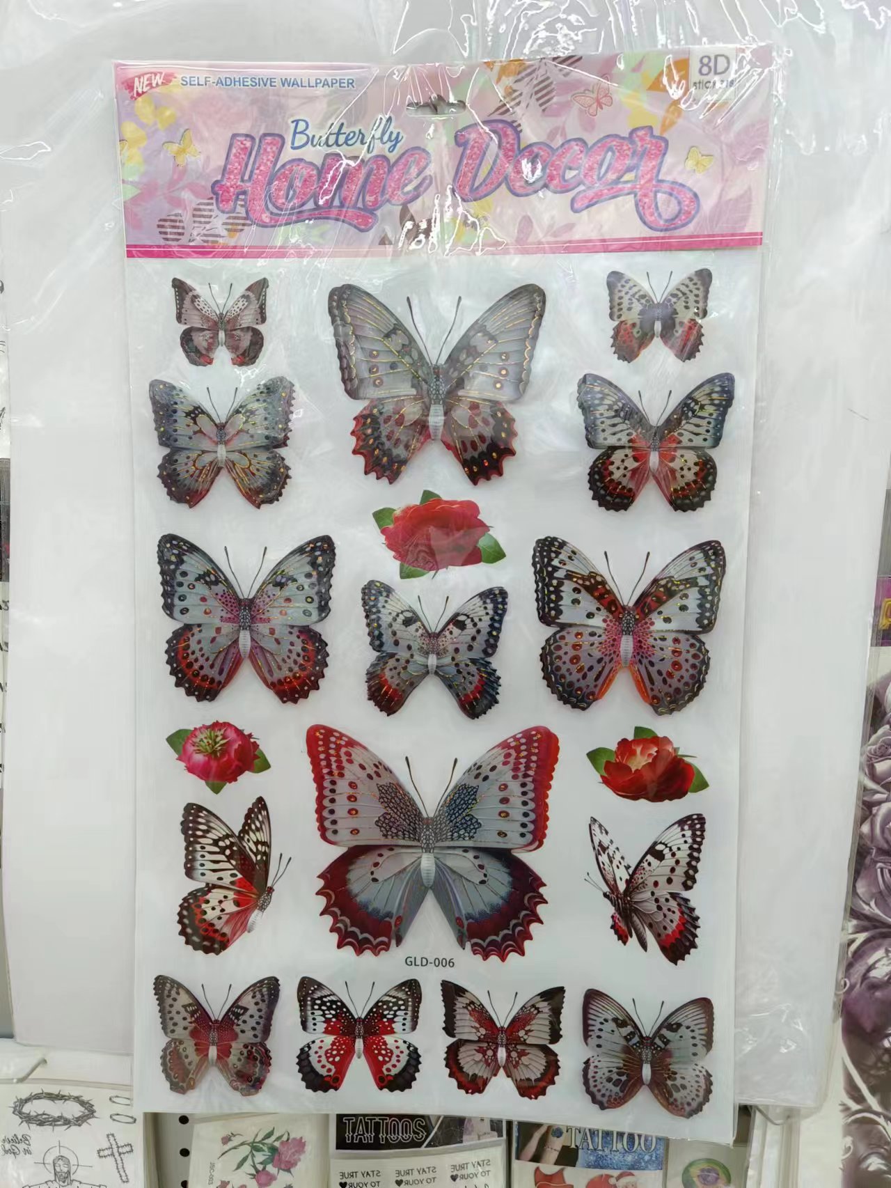 GLD Butterfly Layer Decorative Stickers Specification image