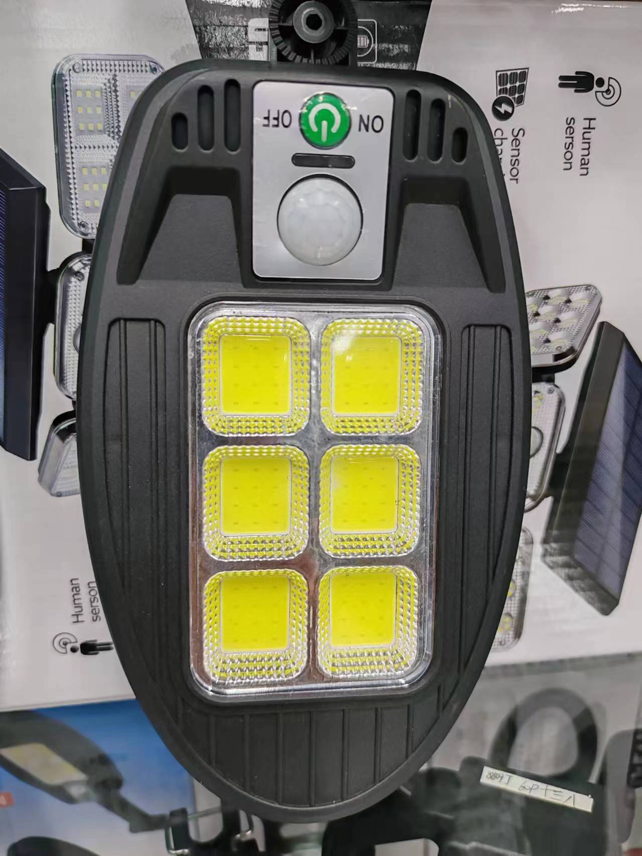 Solar wall lamp 6-grid COB