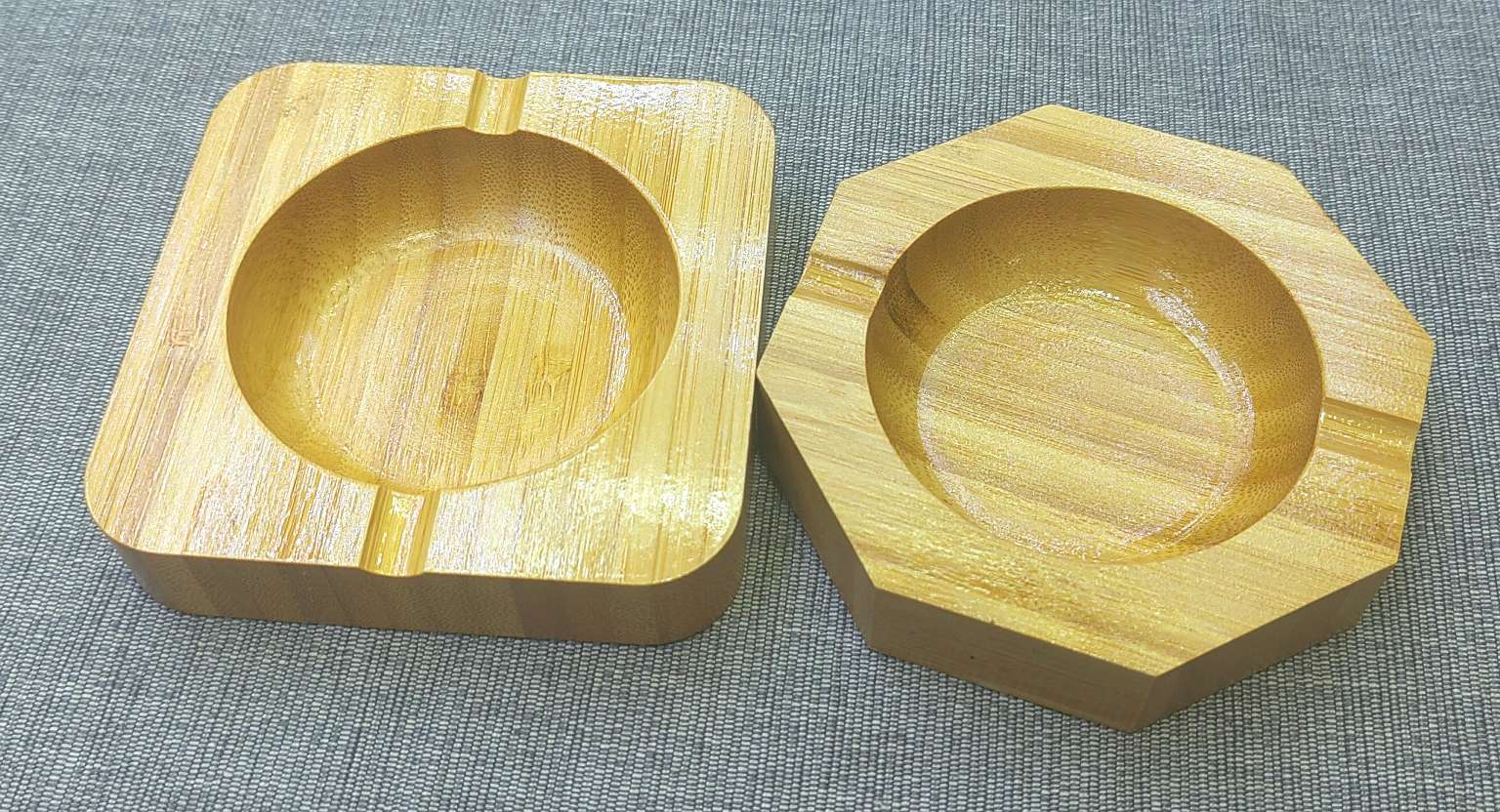 【 Jiehao Bamboo and Wood 】 Custom wholesale of genuine Chinese-style wooden ashtrays made of Nan bamboo in a simple and creative square style AV360 WB-1022 pic 4