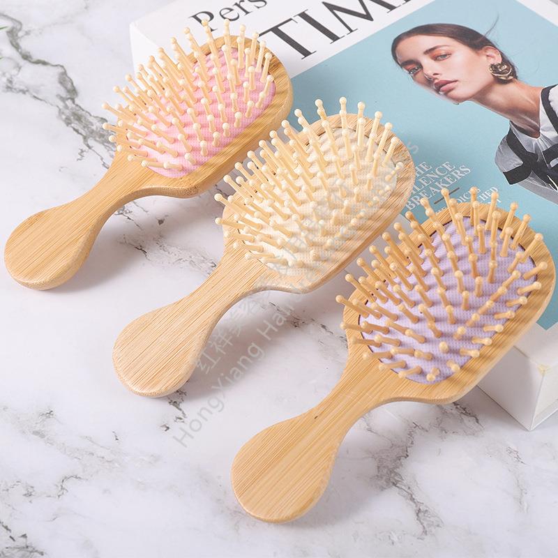 Mini air bag comb pink air cushion massage comb girl's small comb ins cartoon portable comb