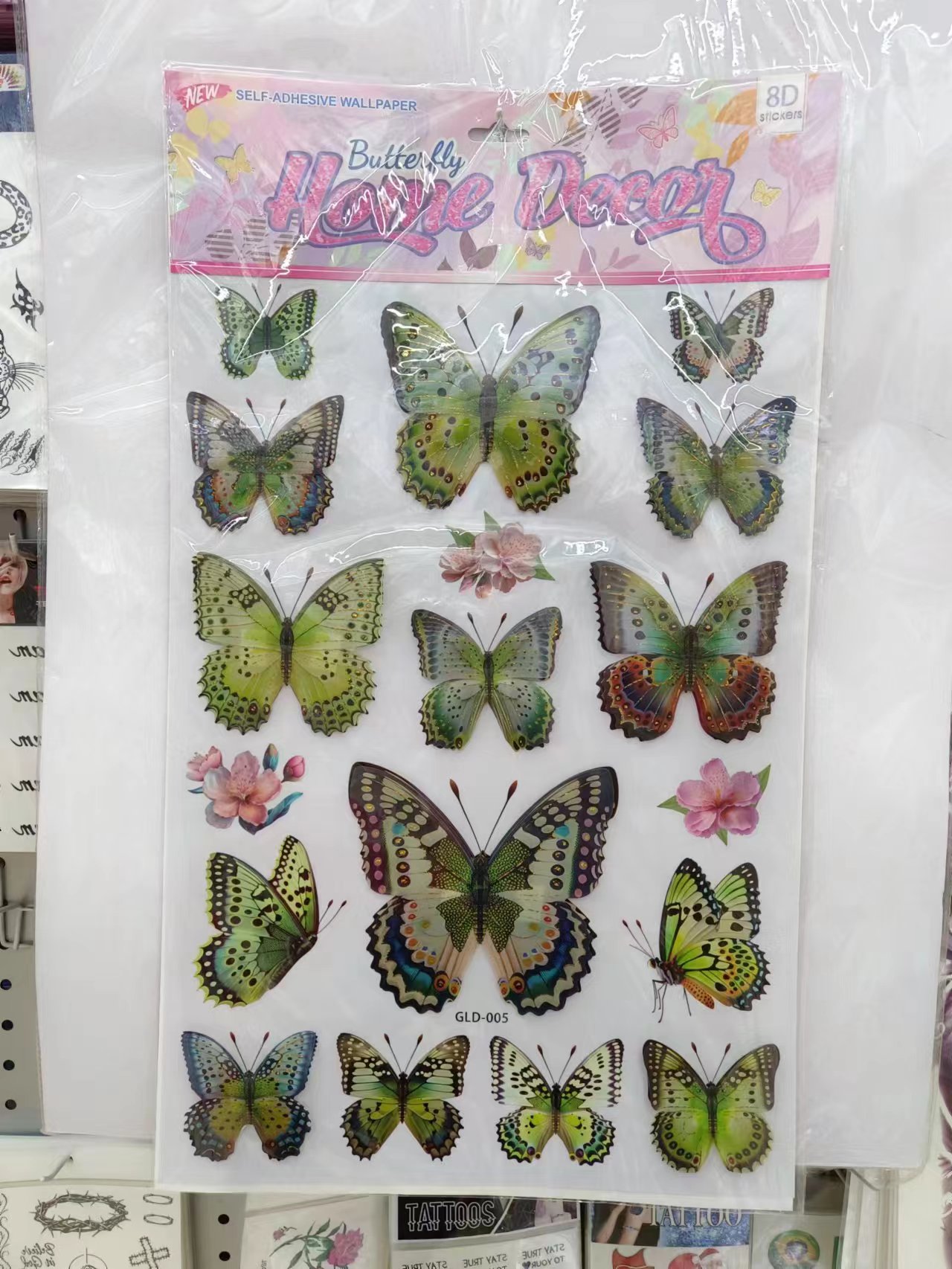 GLD Butterfly Layer Decorative Stickers Application Scenario