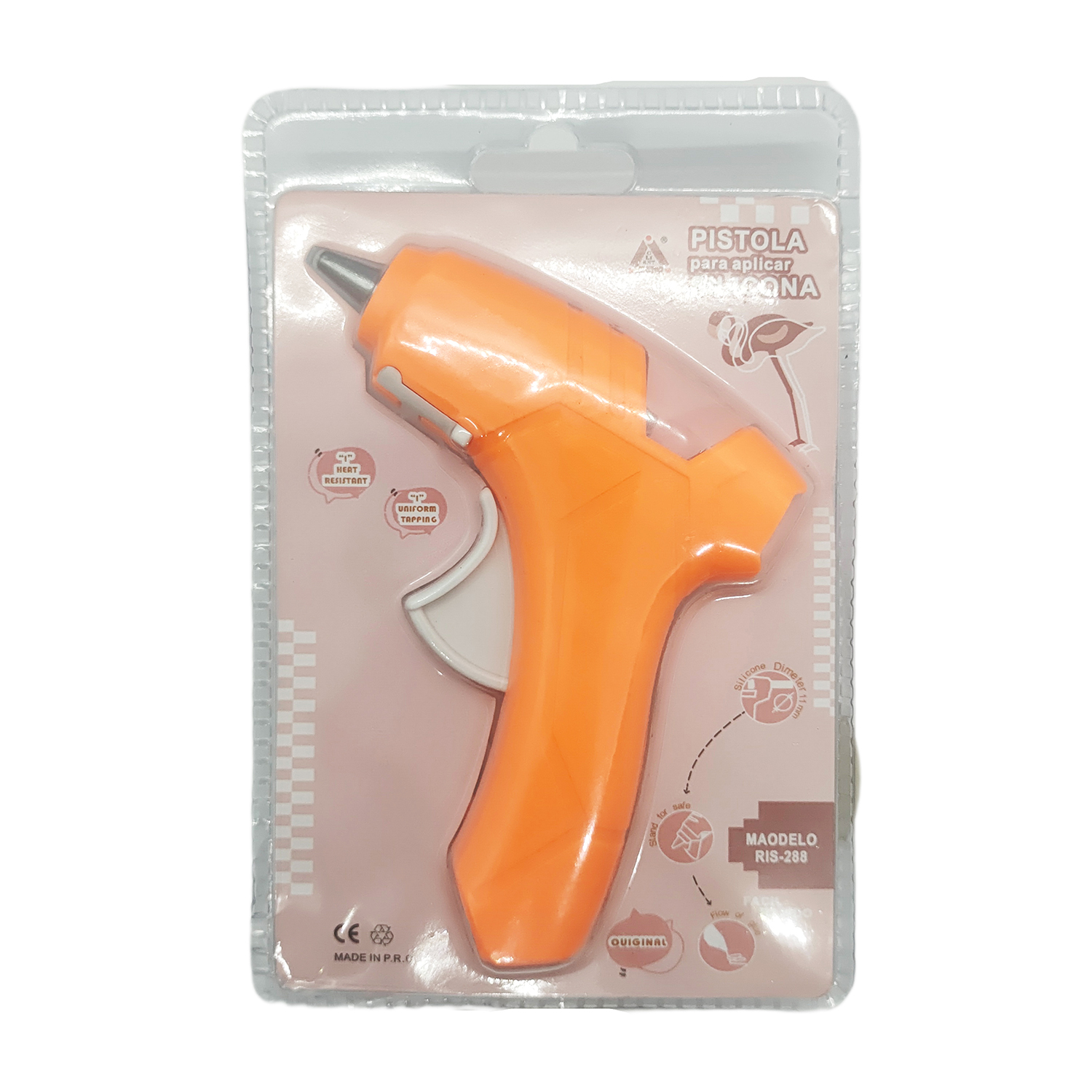 Guke 20W small glue gun available in multiple colors without switch RIS-288 hot melt glue gun factory direct sales details Picture