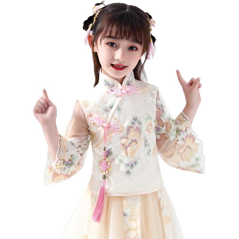 Girls' Dress Summer 2023 New Hanfu Princess Dress Summer Dress Children Dress Little Girl Spring Dress Big Child details Picture